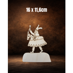 Lajkonik 12,5cm na skale, sklejka 3mm
